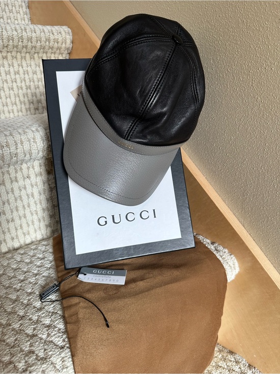 Gucci Accessories - Gucci Diana leather baseball cap